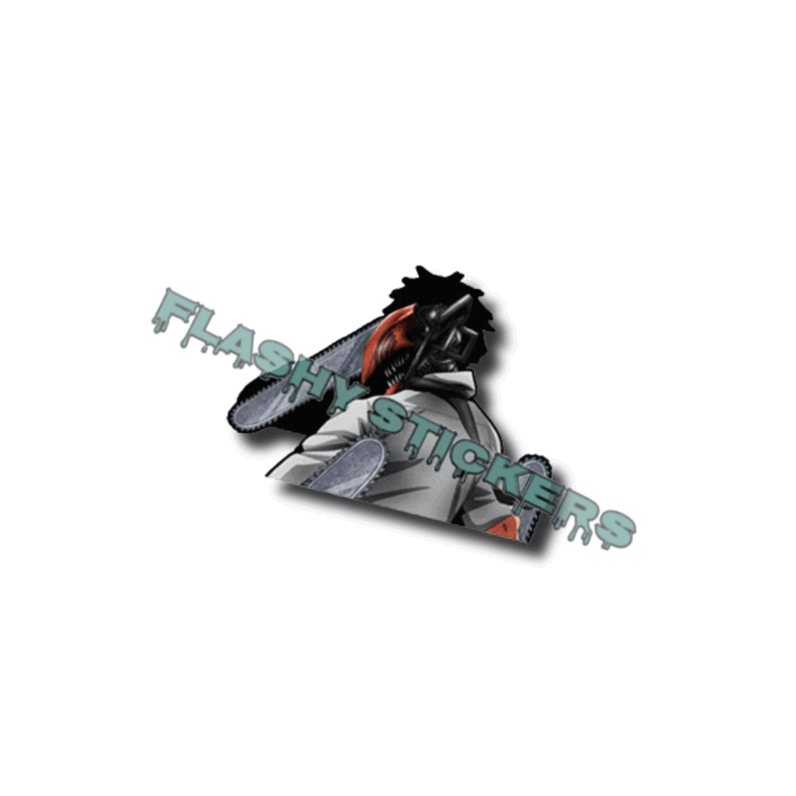 MINI CHAINSAW MOTION STICKER