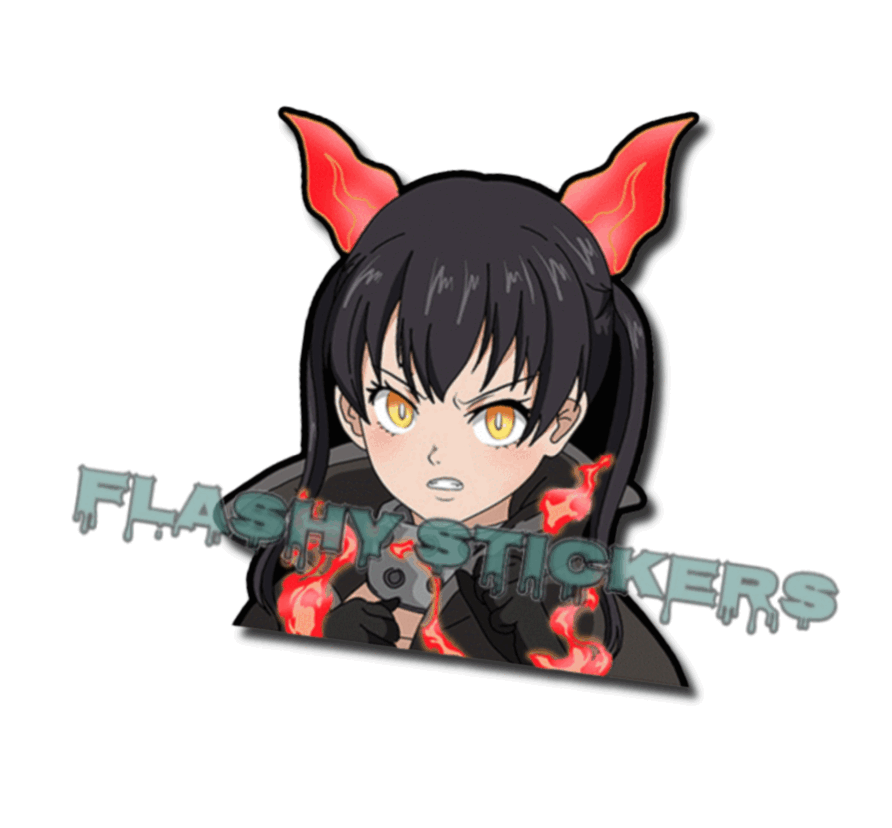 FIRE KITTY MOTION STICKER