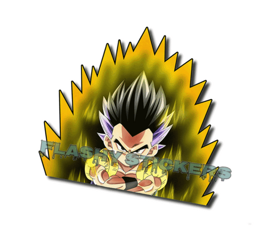 GOTEN AND TRUNKS FUSION MOTION STICKER