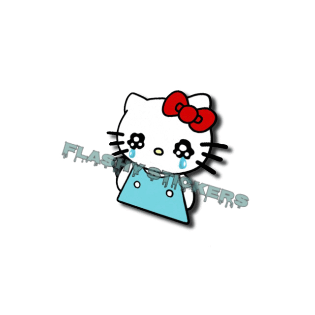 MINI HELLO KITTY MOTION STICKER – Flashy Stickers